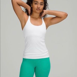 Lululemon white ebb to street tank